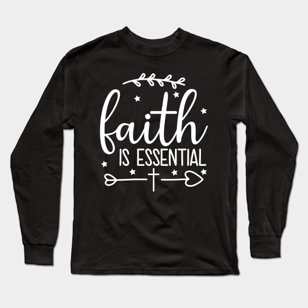 faith is essential Long Sleeve T-Shirt by hatem